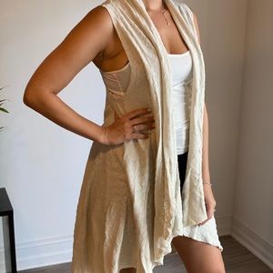 New Nude High Low Vest One Size fits all